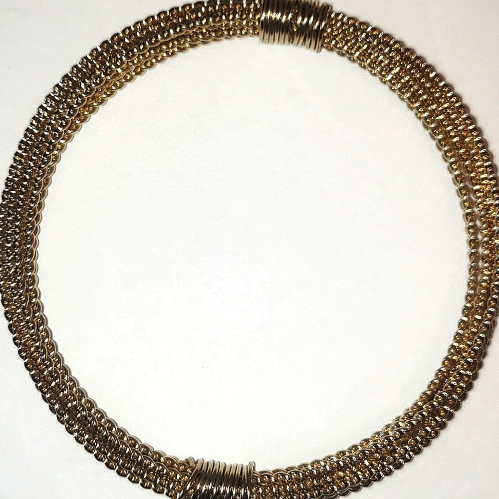 Twisted Rope Bangle Stackable Wrapped Boho Neutra… - image 8